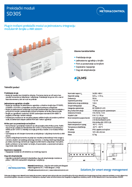 MeterControl SD30S sklopka